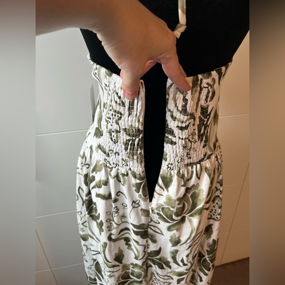 NWT 1. State Keyhole Halter Maxi Dress in Floral Sea Spray Green - Picture 14 of 16